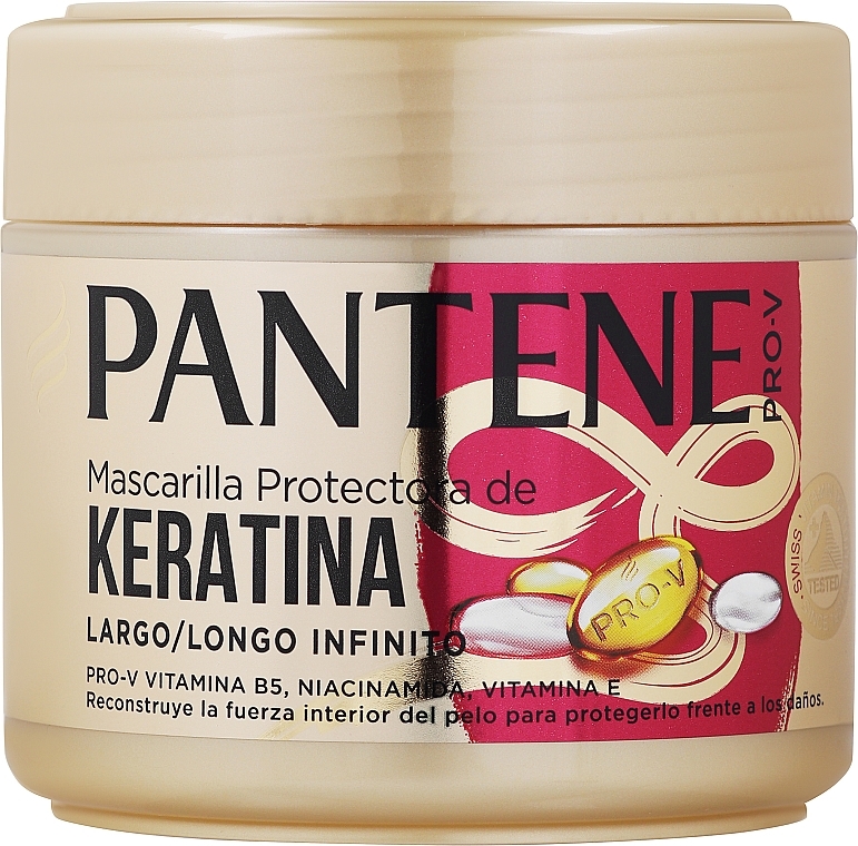 Maske für langes Haar - Pantene Pro-V Infinite Long Keratin Reconstruct Hair Mask — Bild N1