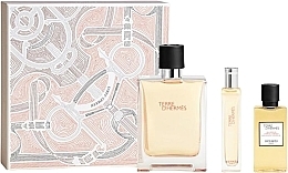 Düfte, Parfümerie und Kosmetik Duftset (Eau de Toilette 100 ml + Eau de Toilette 15 ml + Duschgel 40 ml) - Hermes Terre D`Hermes