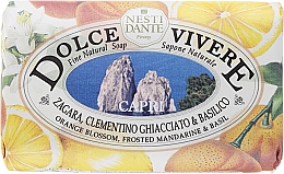 Düfte, Parfümerie und Kosmetik Naturseife Capri - Nesti Dante Energizing Soap Orange Blossom, Frosted Mandarine & Basil Dolce Vivere Collection