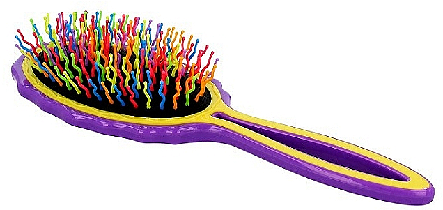 Haarbürste gelb-lila - Twish Big Handy Hair Brush Violet-Yellow — Bild N1