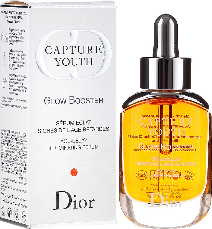 Aufhellendes Anti-Aging Gesichtsserum mit Vitamin C - Dior Capture Youth Glow Booster Age-Delay Illuminating Serum — Bild N1