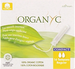 Düfte, Parfümerie und Kosmetik Tampons Compak aus Bio-Baumwolle mit Applikator 16 St. - Corman Cotton Organyc Compact Regular