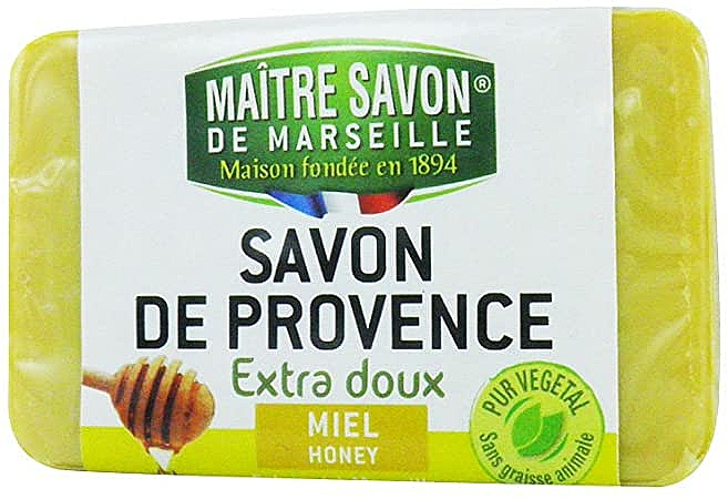 Feste Seife mit Honig - Maitre Savon De Marseille Savon De Provence Honey Soap Bar