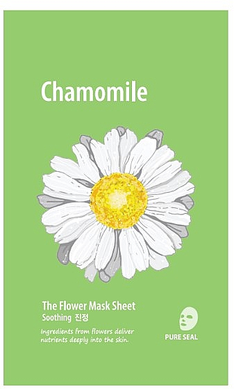 Tuchmaske für das Gesicht mit Kamille - She’s Lab The Flower Mask Sheet Chamomile — Bild N1