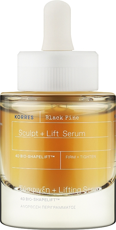 Lifting-Serum für das Gesichts mit Haferextrakt - Korres Black Pine 4D Bio-Shapelift Sculpt and Lift Serum — Bild N1