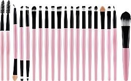 Düfte, Parfümerie und Kosmetik Make-up-Pinselset schwarz-rosa 20 St. - Beauty Design
