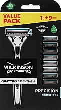 Rasierer mit 8 auswechselbaren Klingen - Wilkinson Sword Quattro Titanium Sensitive — Bild N1