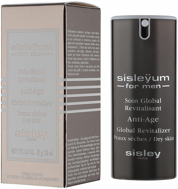 Herren Gesichtscreme - Sisley Sisleyum For Men Anti-Age Global Revitalizer Dry Skin — Bild N1