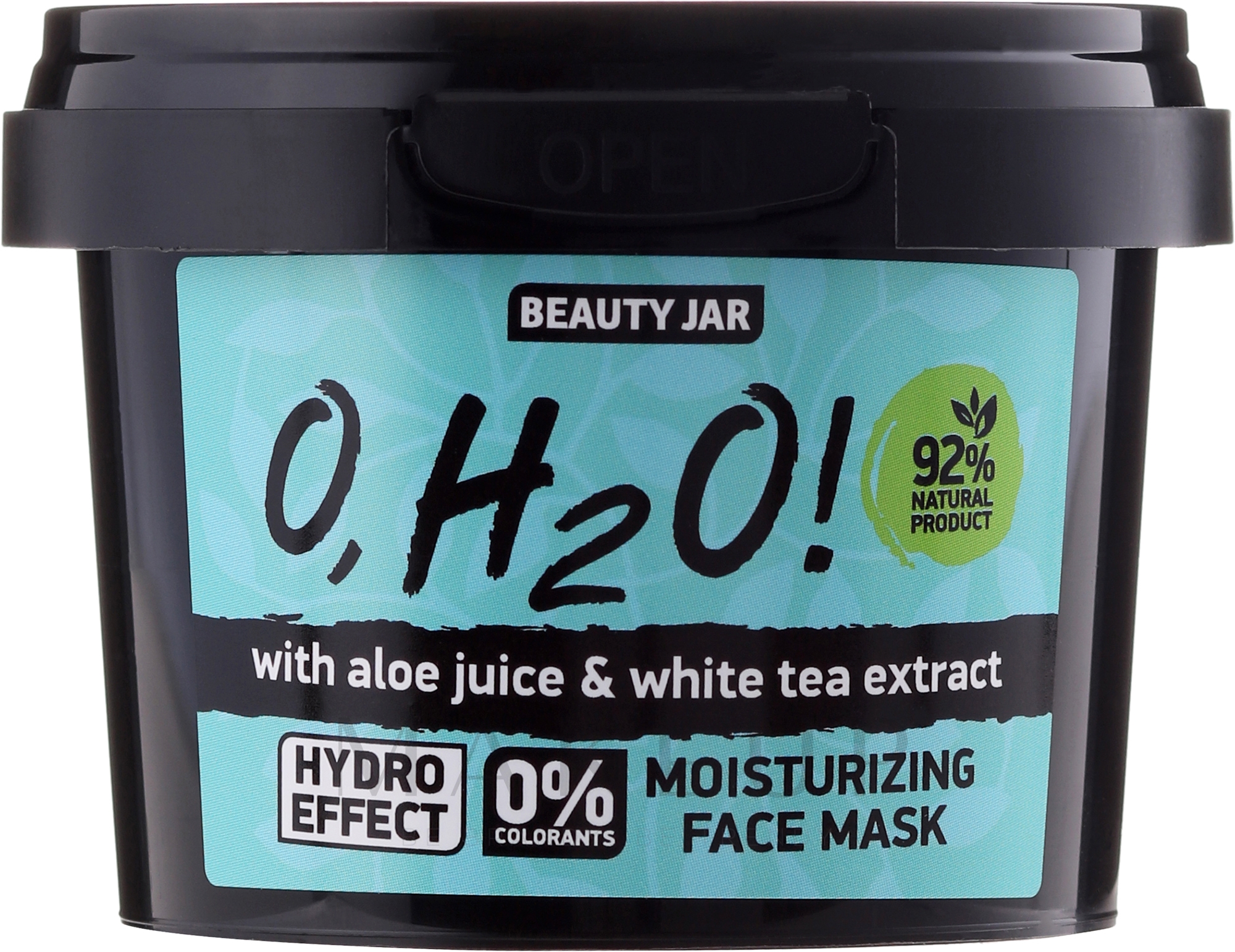 Gesichtsmaske mit Aloe Vera und weissem Tee - Beauty Jar O,H2O Moisturizing Face Mask — Bild 100 g