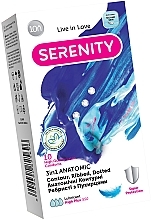 Gerippte Kondome mit anatomischer Kontur und Bläschen 10 St. - Serenity Ultra Thin — Bild N1