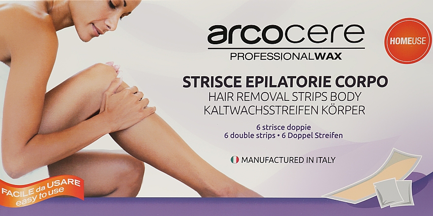 Doppelte Enthaarungsstreifen für den Körper - Arcocere Deepline Hair-Removing Strips — Bild N1