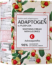 Beruhigende Anti-Aging Nachtcreme für Gesicht, Hals und Dekolleté mit Lakritze und Ashwagandha - Floslek Adaptogen Soothing Night Cream With Licorice — Bild N1