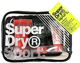 Düfte, Parfümerie und Kosmetik Set - Superdry Sport Travel Series (sh gel/75ml + shm-cond/75ml + f/cr/30ml + bag)