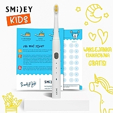 Elektrische Schallzahnbürste für Kinder weiß - Smiley Light Kids  — Bild N6