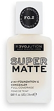 Matte Foundation - Relove By Revolution Super Matte Foundation — Bild N1