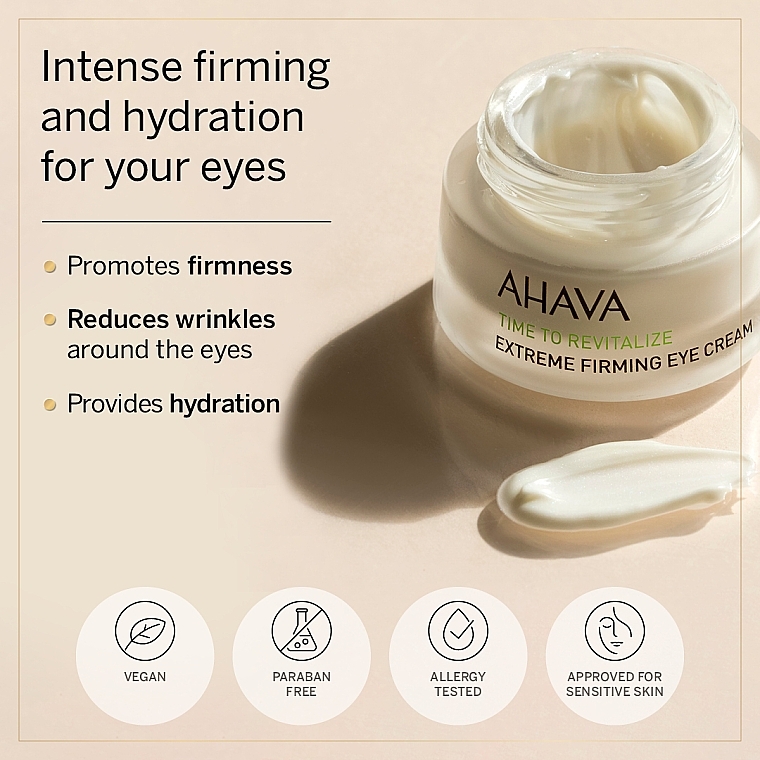 Straffende Creme für die Augenpartie - Ahava Time to Revitalize Extreme Firming Eye Cream — Bild N6