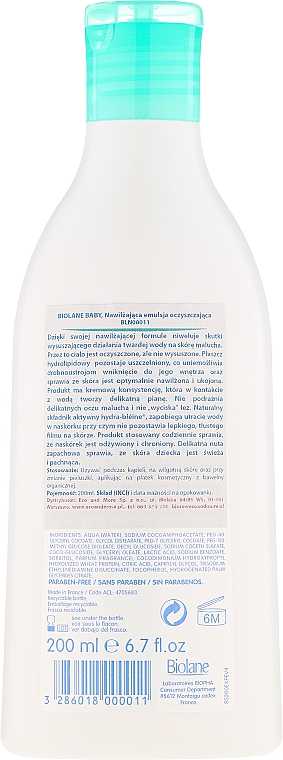 Schonende Waschemulsion für Neugeborene - Biolane Baby Essential Cleansing Emulsion — Bild N2