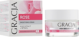 GESCHENK! Glättende Gesichtscreme mit Rosenextrakt und Retinol für Tag und Nacht - Gracja Rose Face Cream — Bild N1