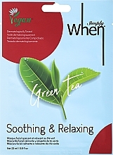 Beruhigende und entspannende Gesichtsmaske - Simply When Green Tea Soothing & Relaxing Face Mask — Bild N1