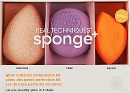 Düfte, Parfümerie und Kosmetik Schminkschwämme Sponge+ 3 St. - Real Techniques Sponge Set Glow Radiance Complexion Kit