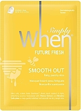 Düfte, Parfümerie und Kosmetik Glättende Tuchmaske für schuppige und gefleckte Haut - When Simply Future Fresh