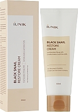 Pflegende Anti-Aging Gesichtscreme mit 58% schwarzem Schneckenextrakt - IUNIK Black Snail Restore Cream — Foto N2