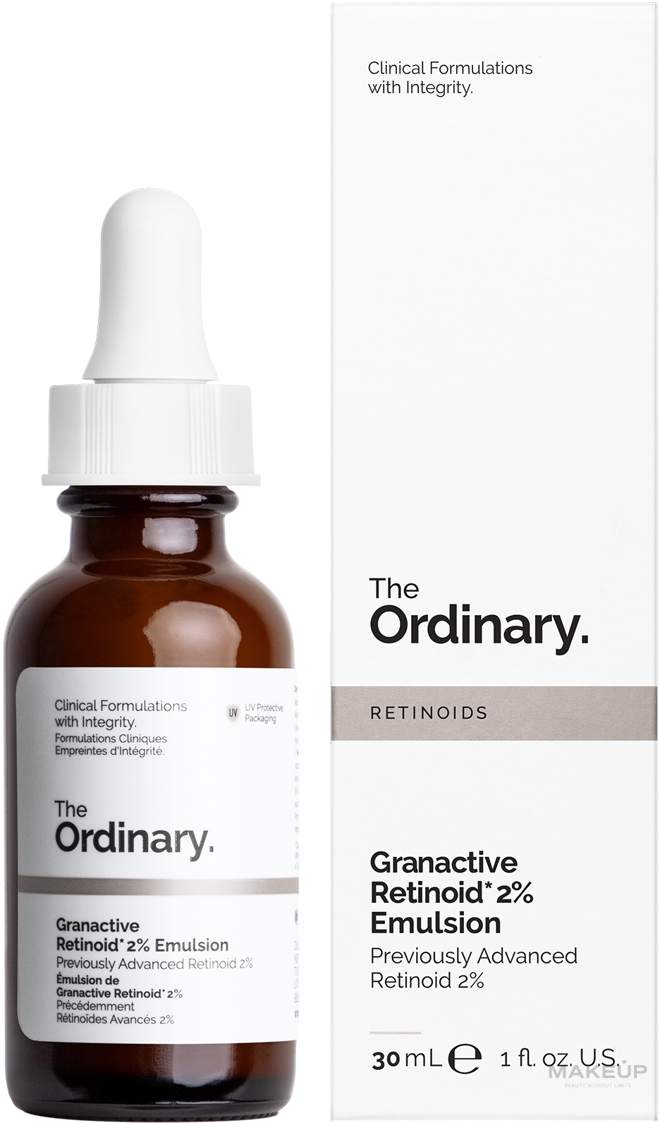 The Ordinary Granactive Retinoid 2% Emulsion - Leichtes, glättendes und regenerierendes Anti-Falten Serum mit 2 % Retinoiden für feine, fettige Haut — Bild 30 ml