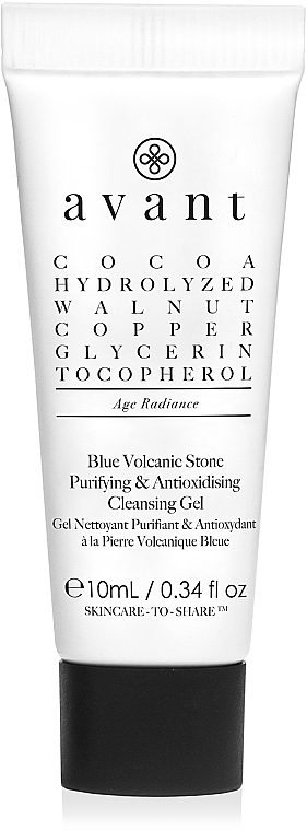 GESCHENK! Reinigendes Gesichtswaschgel mit Antioxidantien - Avant Blue Volcanic Stone Purifying & Antioxydising Cleansing Gel  — Bild N1