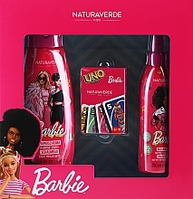 Set - Naturaverde Kids Barbie (bubble/bath/300ml + spray/200ml + cards/1pc) — Bild N1