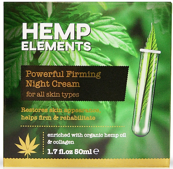 Straffende Nachtcreme mit Bio-Hanföl - Frulatte Hemp Elements Powerful Firming Night Cream — Bild N1