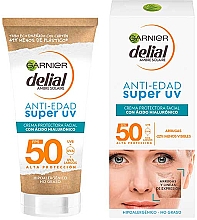 Düfte, Parfümerie und Kosmetik Sonnenschutzcreme für das Gesicht - Garnier Delial Anti Aging Super UV Facial Protective Cream Spf50
