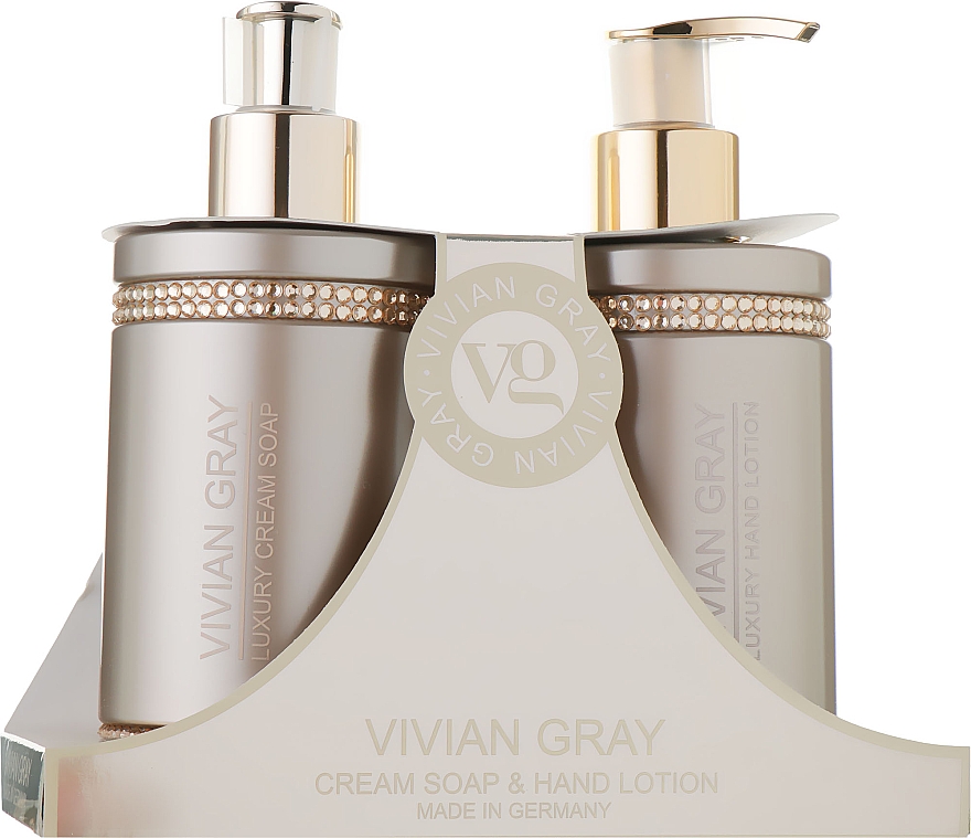 Handpflegeset - Vivian Gray Brown Crystals Set (Flüssigseife 250ml + Handlotion 250ml) — Bild N1