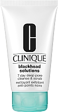 Düfte, Parfümerie und Kosmetik Gesichtspeeling zur tiefen Porenreinigung - Clinique Blackhead Solutions 7 Day Deep Pore Cleanser & Scrub