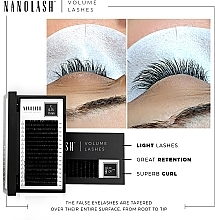 Falsche Wimpern C 0.12 (9 mm) - Nanolash Volume Lashes — Bild N9