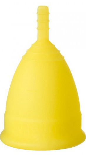 Menstruationstasse Modell 2 gelb - Lunette Reusable Menstrual Cup Yellow Model 2 — Bild N2