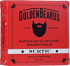 Bartpflegeset - Golden Beards Starter Beard Kit Surtic (Bartbalsam 60ml + Bartöl 30ml + Bartshampoo 100ml + Bartconditioner 100ml + Bartbürste) — Bild N6