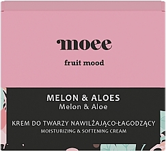 Feuchtigkeitsspendende und beruhigende Gesichtscreme - Moee Fruit Mood Melon & Aloe — Bild N1