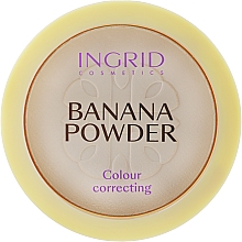 Düfte, Parfümerie und Kosmetik Bananenpulver gegen Rötungen und dunkle Augenringe - Ingrid Cosmetics Banana Powder Color Correcting