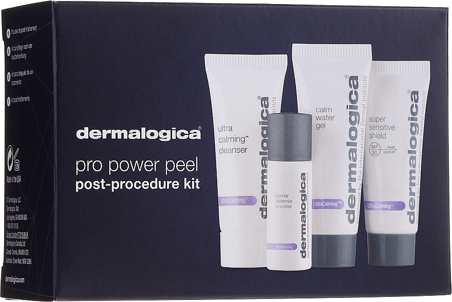 Gesichtspflegeset (Reinigungsgel 7ml + Essenz 7ml + Waschgel 10ml + Serum 5ml) - Dermalogica UltraCalming Skin Kit — Bild N1