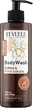 Duschgel mit Baumwollsamenöl und Monoi-Extrakt - Revuele Vegan & Balance Cotton Oil & Monoi Extract Body Wash — Bild N1
