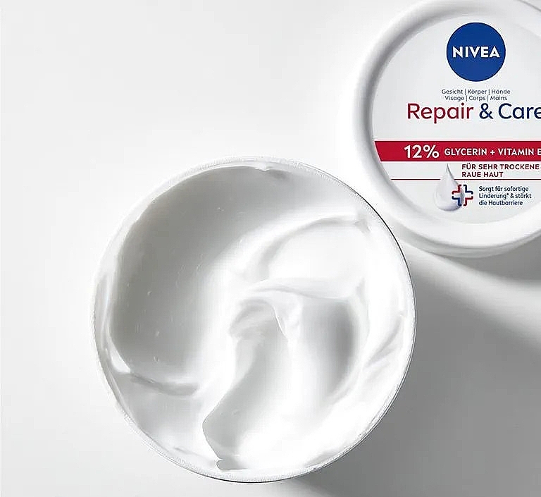 Creme mit Glycerin und Vitamin E - NIVEA Repair & Care 12% Glycerin + Vitamin E Cream — Bild N5