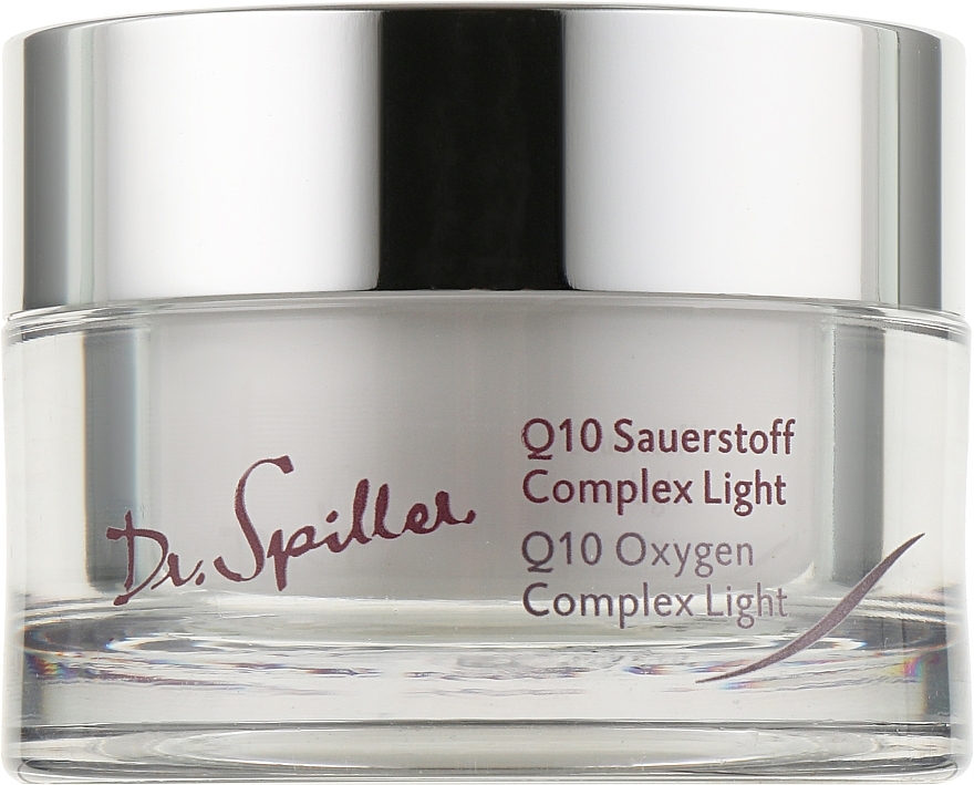 Leichte beruhigende und regenerierende Sauerstoff-Gesichtscreme mit Coenzym Q10 und Aloe Vera - Dr. Spiller Q10 Oxygen Complex Light — Bild N1