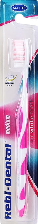 Mattes Rebi-Dental Medium Tothbrush - Zahnbürste Rebi-Dental M57 mittel rosa — Bild N1