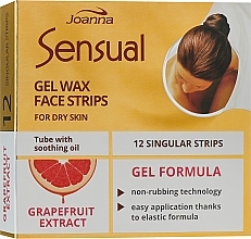 Enthaarungswachsstreifen für das Gesicht mit Grapefruitextrakt - Joanna Sensual Gel Wax Face Strips — Bild N2