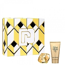 Düfte, Parfümerie und Kosmetik Paco Rabanne Lady Million - Duftset (Eau de Parfum 80ml + Körperlotion 100ml) 