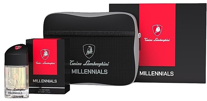 Tonino Lamborghini Millenials - Duftset (Eau de Toilette 40ml + Kosmetiktasche)  — Bild N1