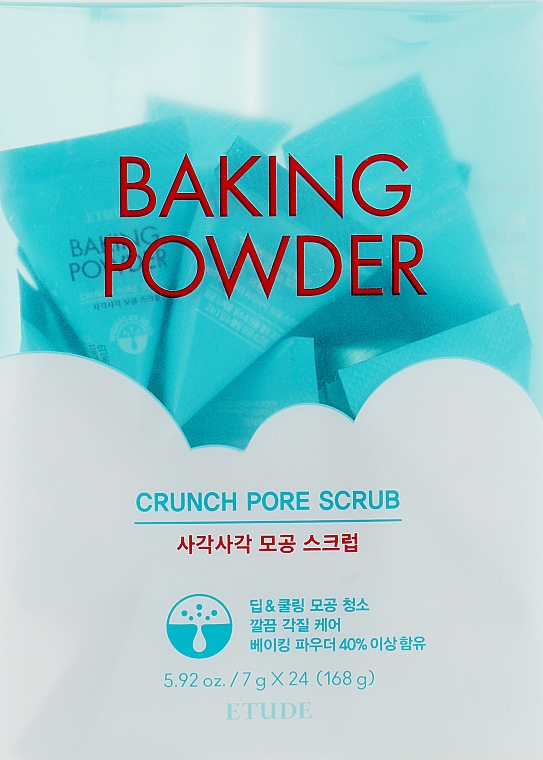 Gesichtsreinigungspeeling mit Backpulver - Etude House Baking Powder Crunch Pore Scrub (probe) — Bild N2