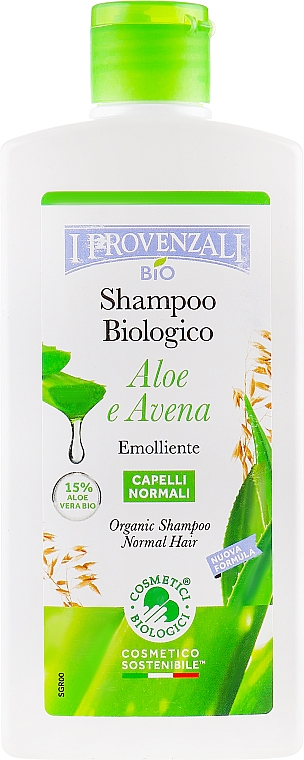 Shampoo für normales Haar - I Provenzali Aloe Organic Shampoo — Bild N1