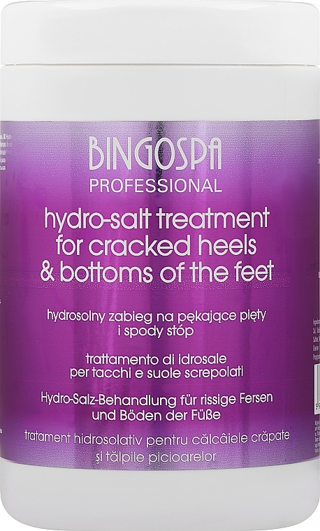 Feuchtigkeitsspendende Salzbehandlung für rissige Fersen und Fußsohlen - BingoSpa