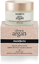 Düfte, Parfümerie und Kosmetik Anti-Aging Gesichtsmaske mit Oliven- und Arganöl - Macrovita Multi-Effective 24Hours Face Mask-Cream